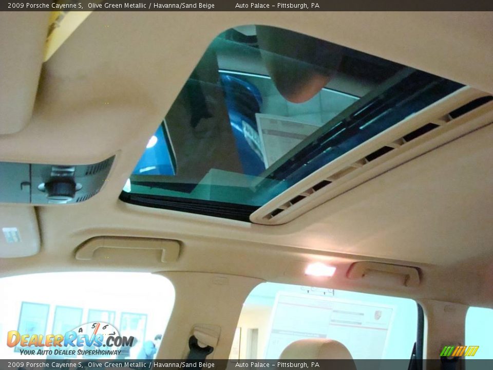 2009 Porsche Cayenne S Olive Green Metallic / Havanna/Sand Beige Photo #17