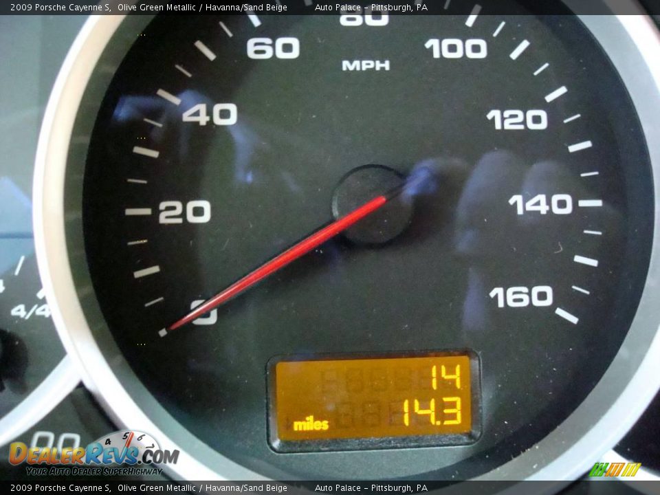2009 Porsche Cayenne S Olive Green Metallic / Havanna/Sand Beige Photo #20