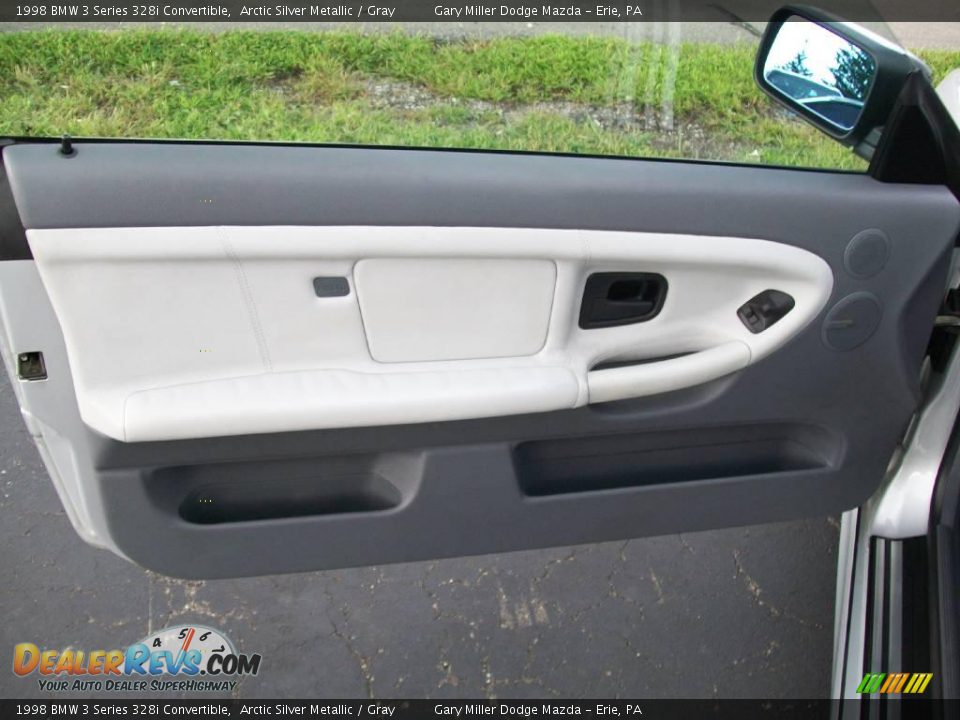 1998 BMW 3 Series 328i Convertible Arctic Silver Metallic / Gray Photo #11