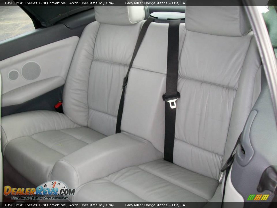1998 BMW 3 Series 328i Convertible Arctic Silver Metallic / Gray Photo #13