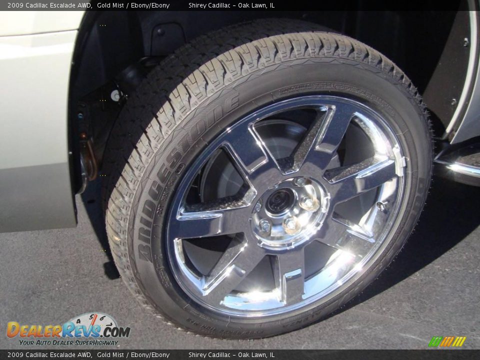 2009 Cadillac Escalade AWD Gold Mist / Ebony/Ebony Photo #8