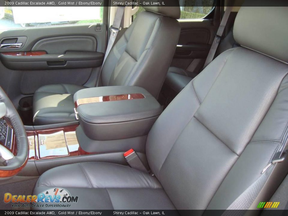 2009 Cadillac Escalade AWD Gold Mist / Ebony/Ebony Photo #13