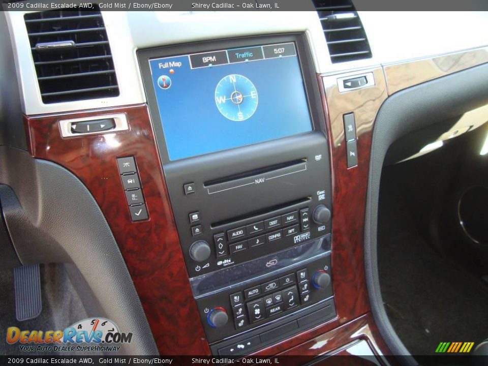 2009 Cadillac Escalade AWD Gold Mist / Ebony/Ebony Photo #16
