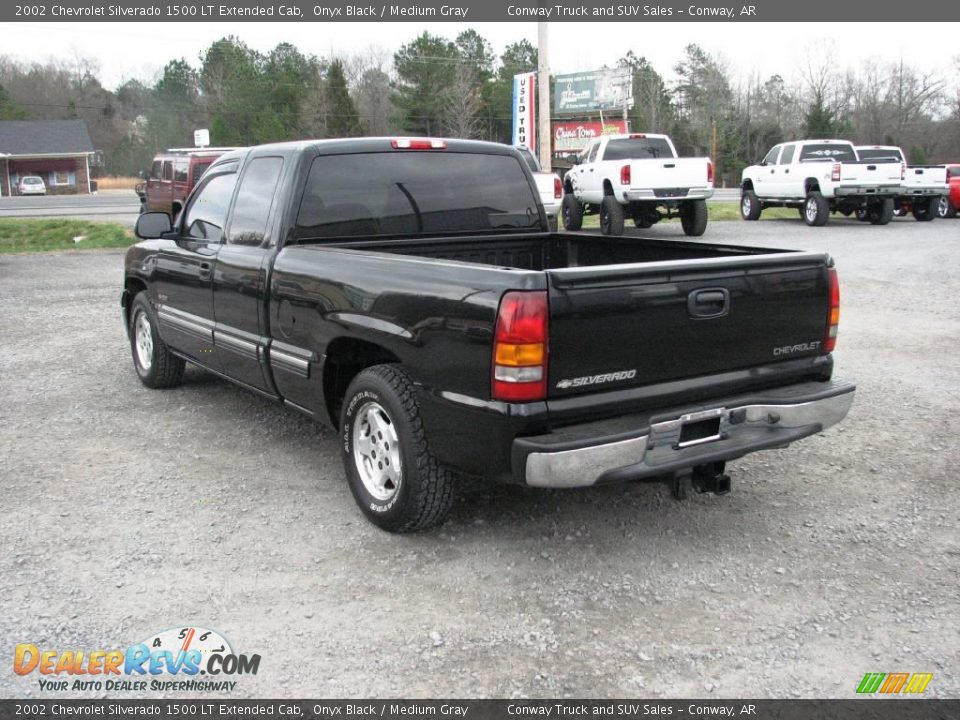 2002 Chevrolet Silverado 1500 LT Extended Cab Onyx Black / Medium Gray Photo #8