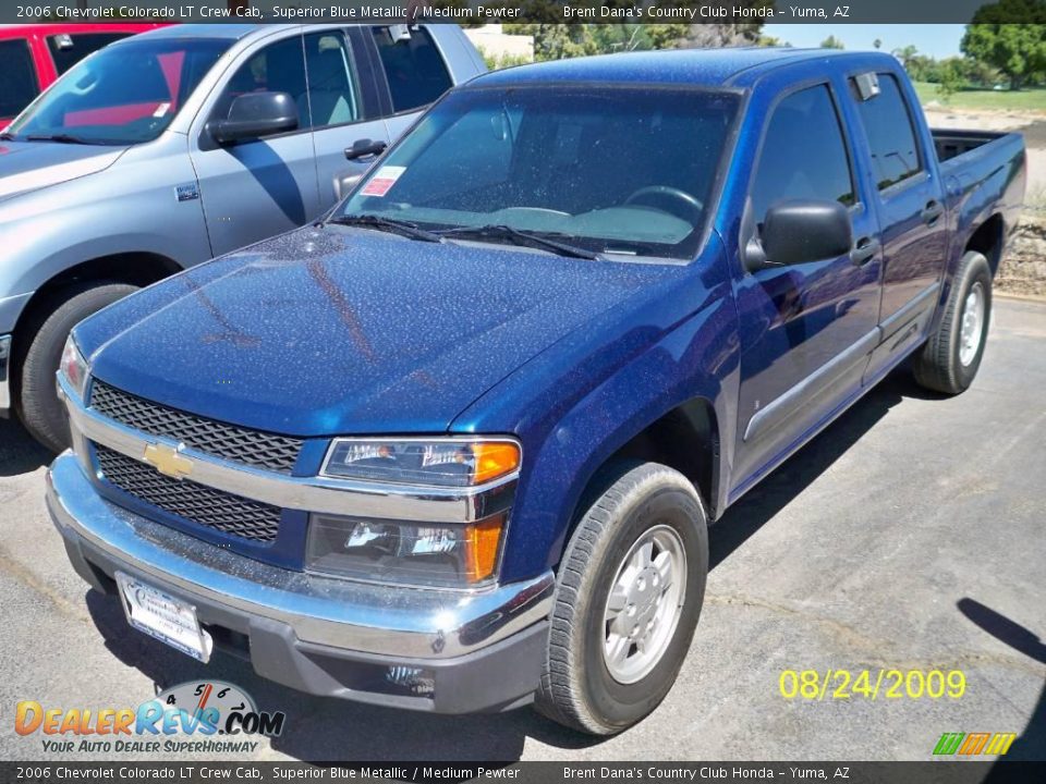 2006 Chevrolet Colorado LT Crew Cab Superior Blue Metallic / Medium Pewter Photo #3