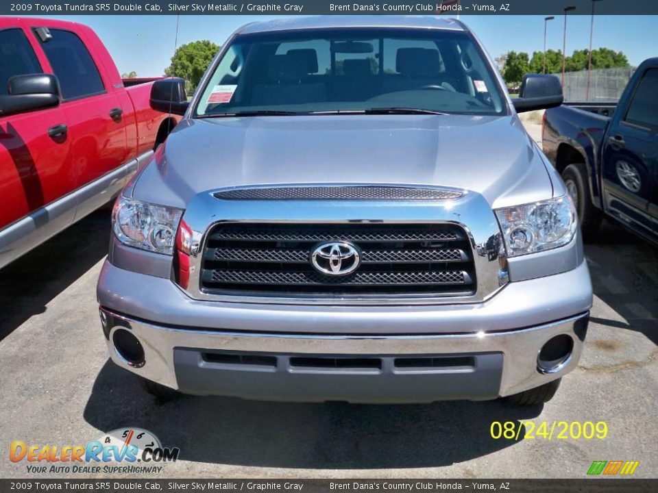 2009 Toyota Tundra SR5 Double Cab Silver Sky Metallic / Graphite Gray Photo #1