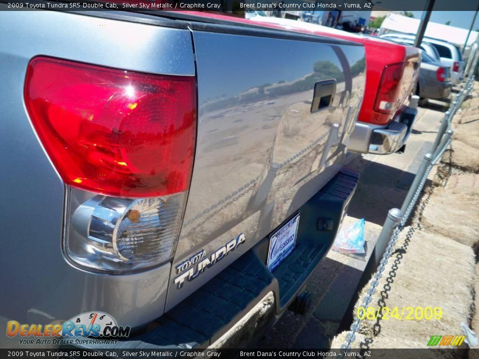 2009 Toyota Tundra SR5 Double Cab Silver Sky Metallic / Graphite Gray Photo #4