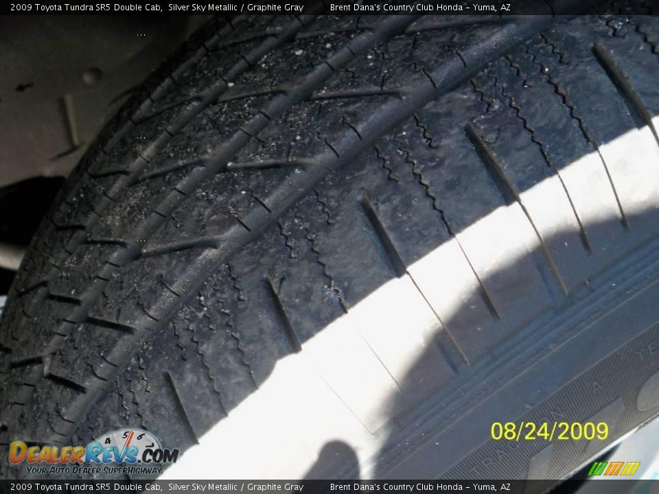 2009 Toyota Tundra SR5 Double Cab Silver Sky Metallic / Graphite Gray Photo #12