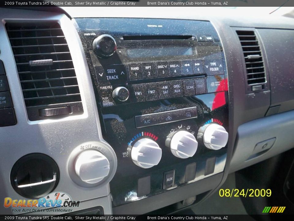 2009 Toyota Tundra SR5 Double Cab Silver Sky Metallic / Graphite Gray Photo #15