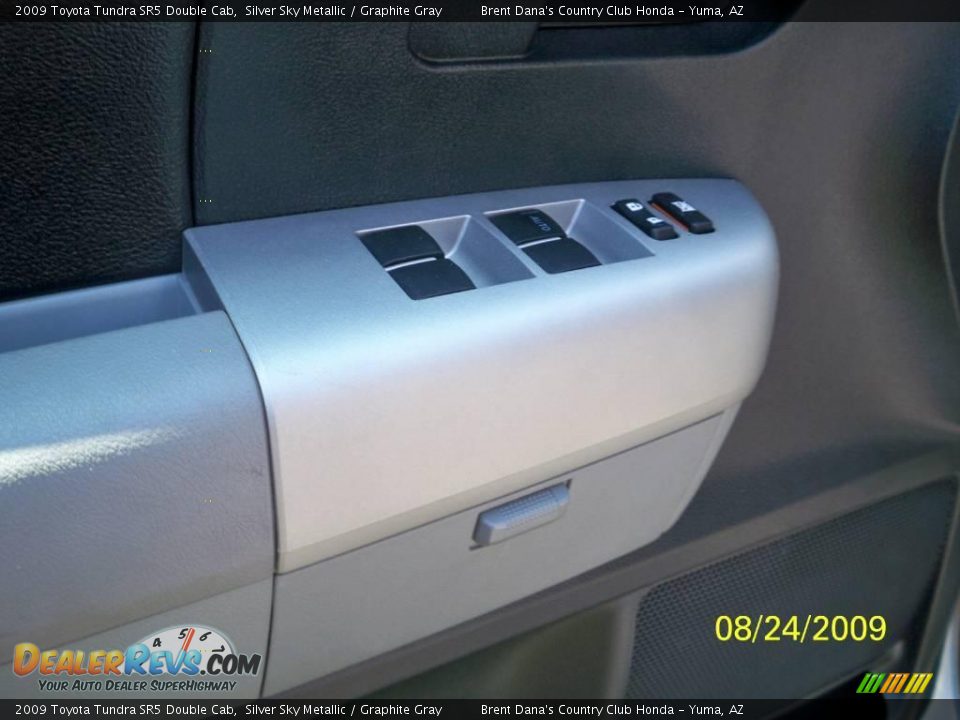 2009 Toyota Tundra SR5 Double Cab Silver Sky Metallic / Graphite Gray Photo #18