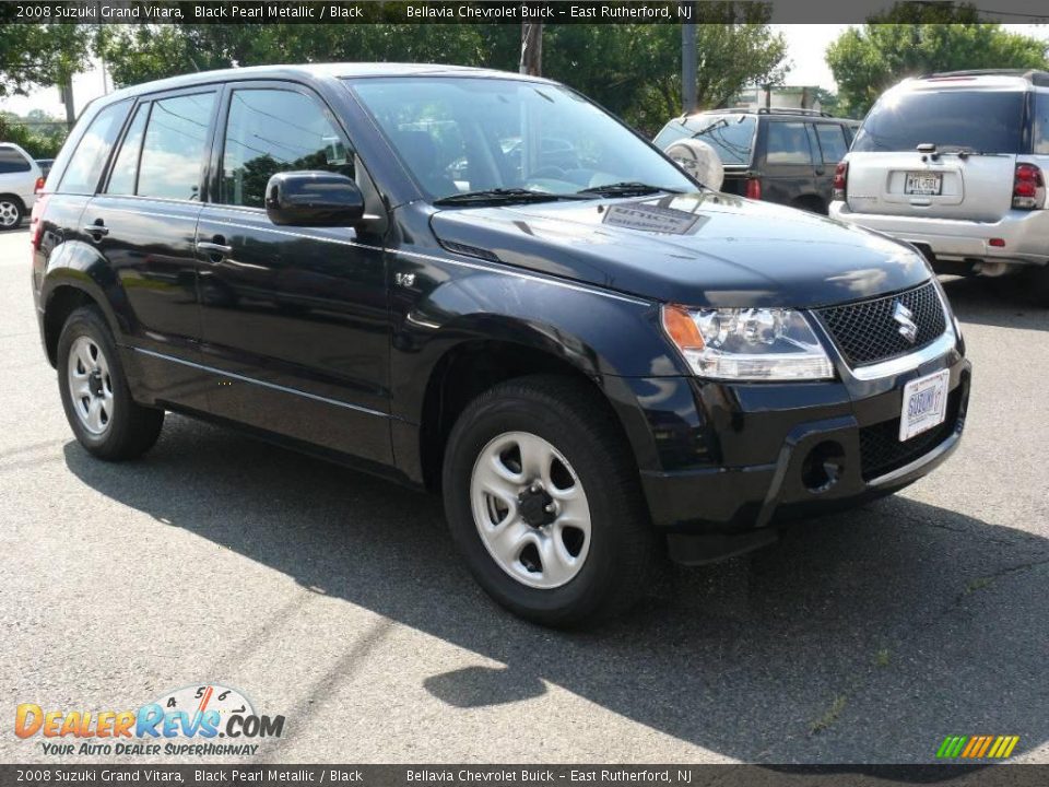 2008 Suzuki Grand Vitara Black Pearl Metallic / Black Photo #3