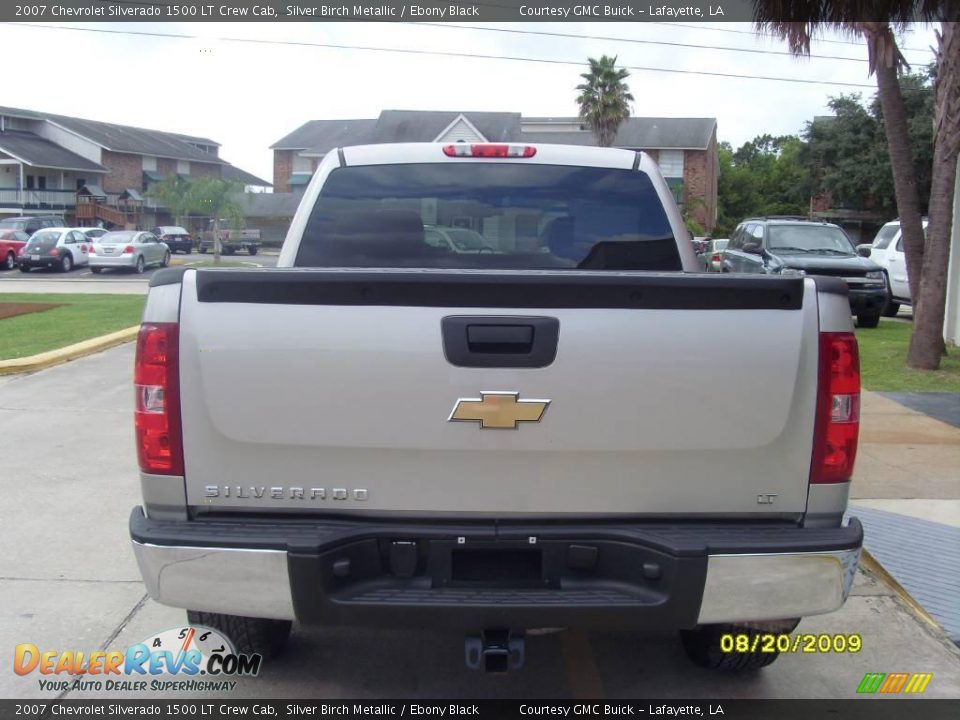 2007 Chevrolet Silverado 1500 LT Crew Cab Silver Birch Metallic / Ebony Black Photo #2