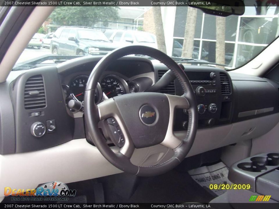 2007 Chevrolet Silverado 1500 LT Crew Cab Silver Birch Metallic / Ebony Black Photo #8