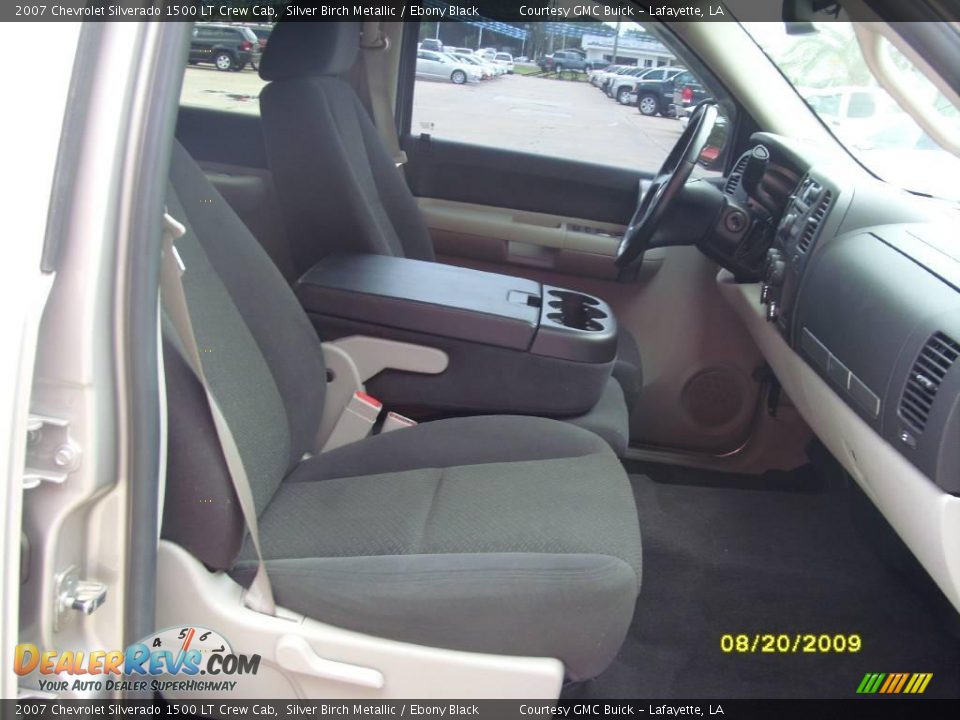 2007 Chevrolet Silverado 1500 LT Crew Cab Silver Birch Metallic / Ebony Black Photo #9
