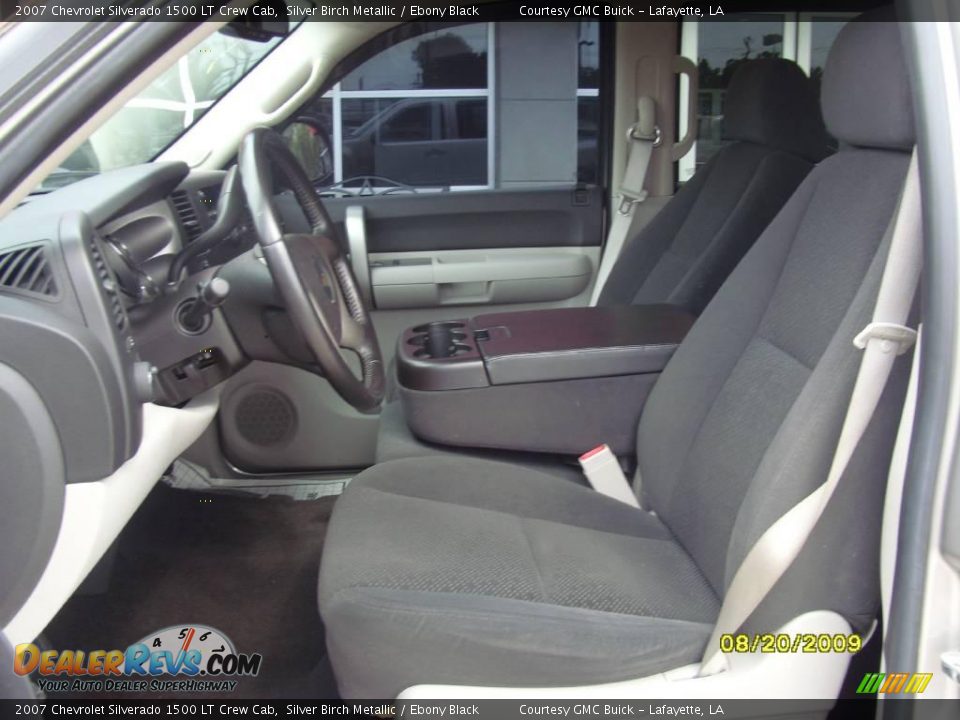 2007 Chevrolet Silverado 1500 LT Crew Cab Silver Birch Metallic / Ebony Black Photo #10