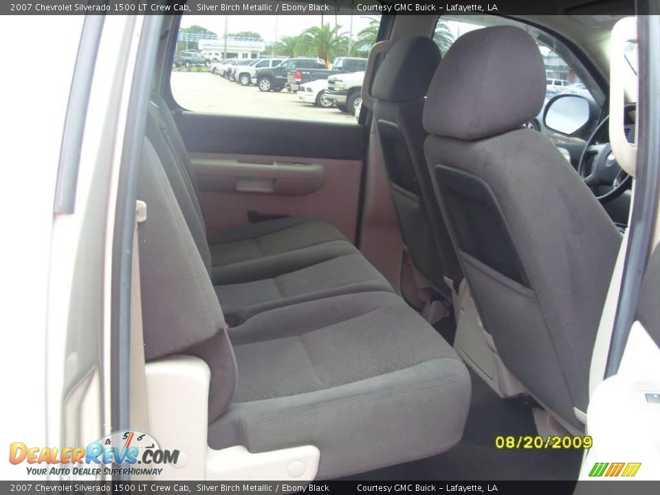 2007 Chevrolet Silverado 1500 LT Crew Cab Silver Birch Metallic / Ebony Black Photo #11