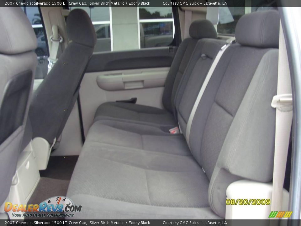 2007 Chevrolet Silverado 1500 LT Crew Cab Silver Birch Metallic / Ebony Black Photo #12