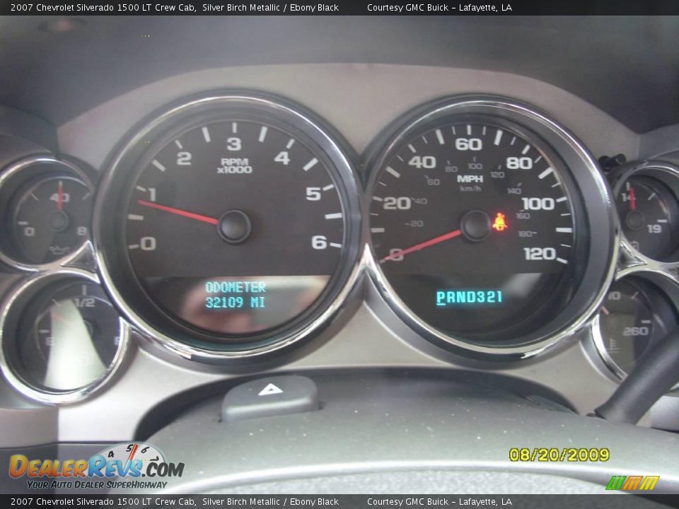 2007 Chevrolet Silverado 1500 LT Crew Cab Silver Birch Metallic / Ebony Black Photo #13