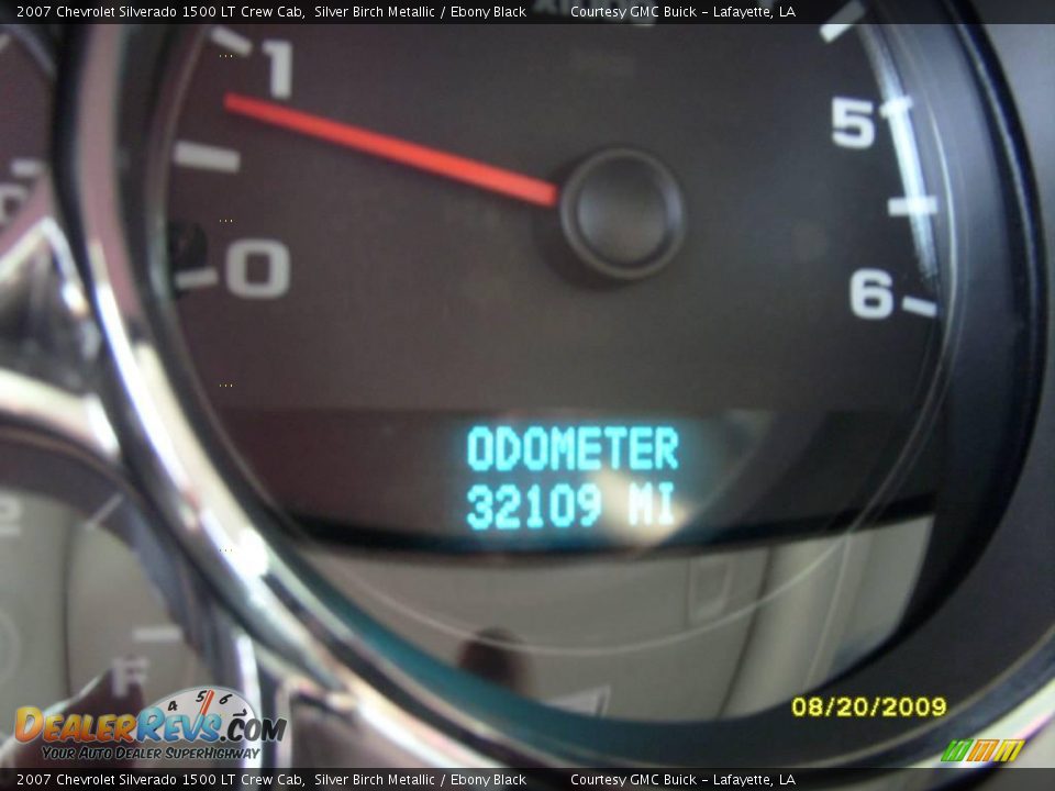 2007 Chevrolet Silverado 1500 LT Crew Cab Silver Birch Metallic / Ebony Black Photo #14