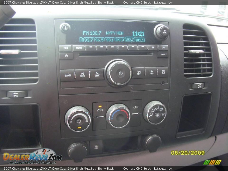 2007 Chevrolet Silverado 1500 LT Crew Cab Silver Birch Metallic / Ebony Black Photo #15