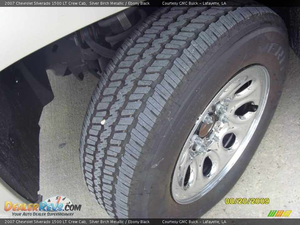 2007 Chevrolet Silverado 1500 LT Crew Cab Silver Birch Metallic / Ebony Black Photo #17