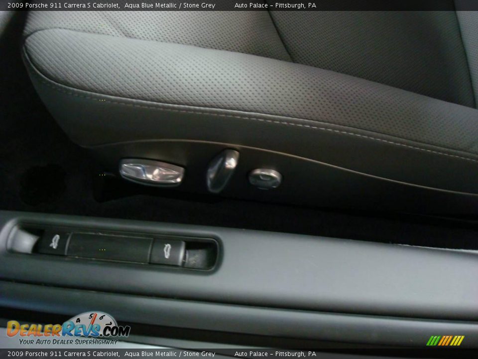 2009 Porsche 911 Carrera S Cabriolet Aqua Blue Metallic / Stone Grey Photo #13