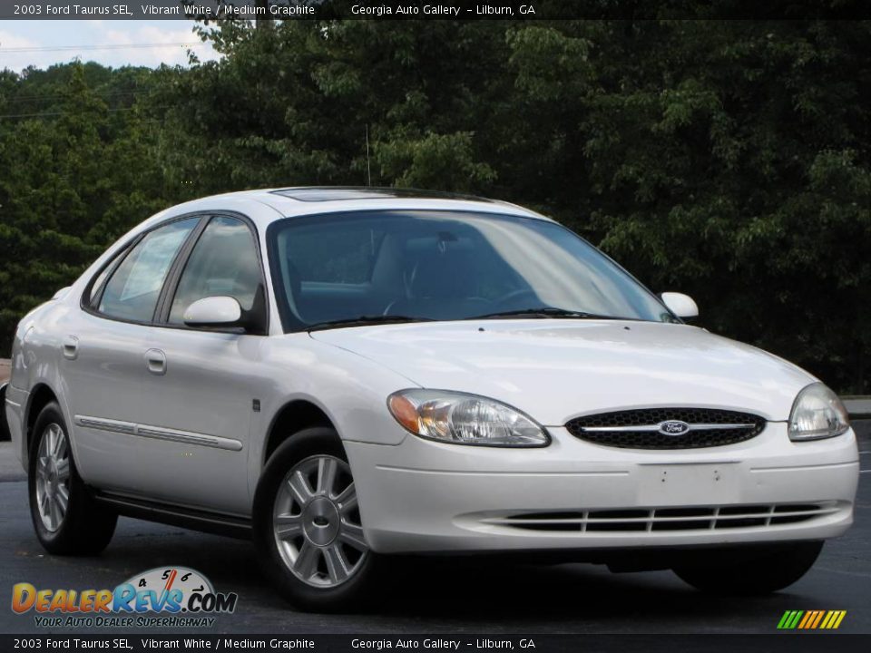 2003 Ford Taurus SEL Vibrant White / Medium Graphite Photo #1