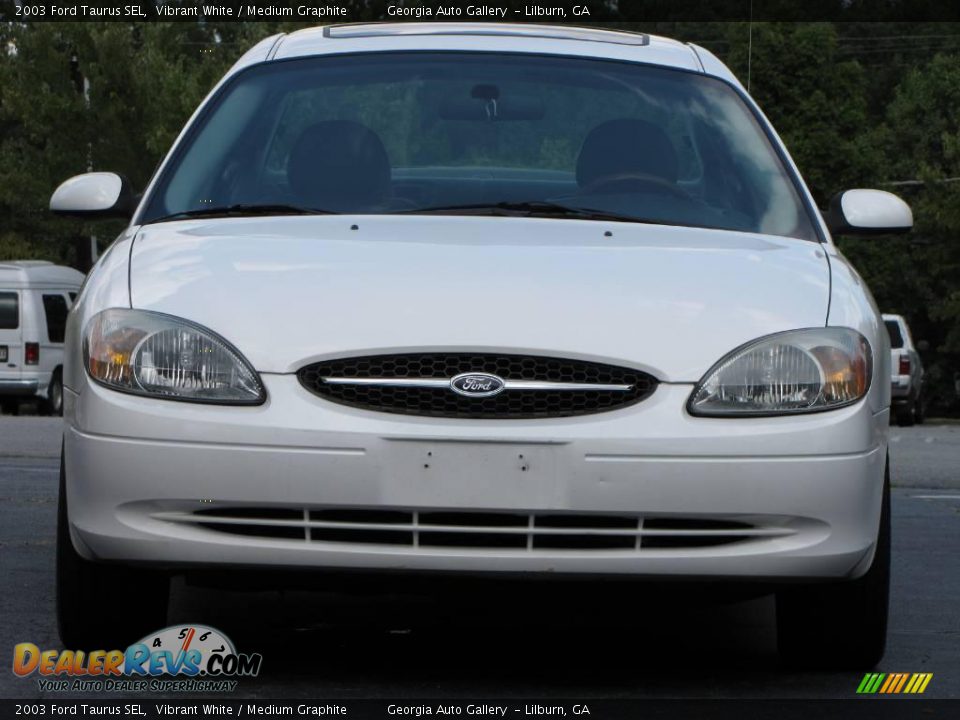 2003 Ford Taurus SEL Vibrant White / Medium Graphite Photo #11