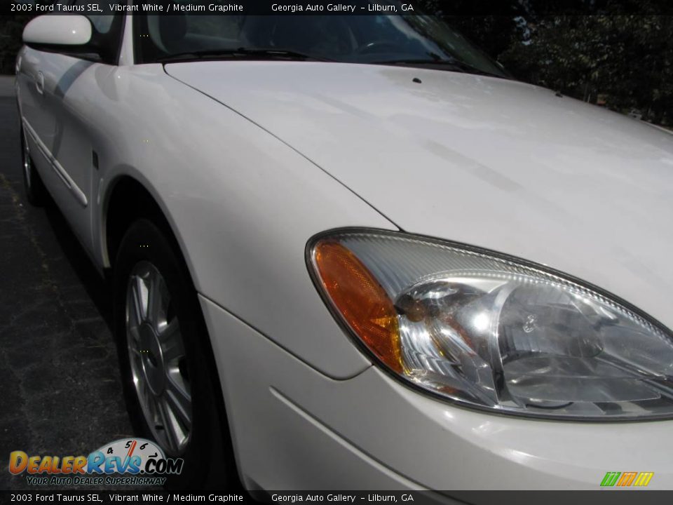 2003 Ford Taurus SEL Vibrant White / Medium Graphite Photo #15