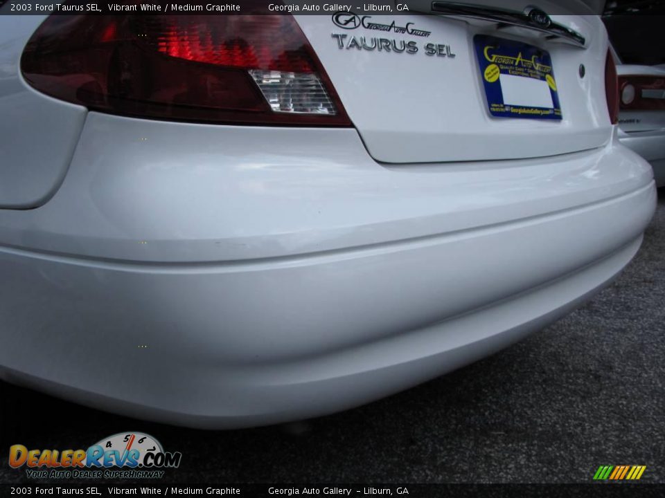 2003 Ford Taurus SEL Vibrant White / Medium Graphite Photo #17