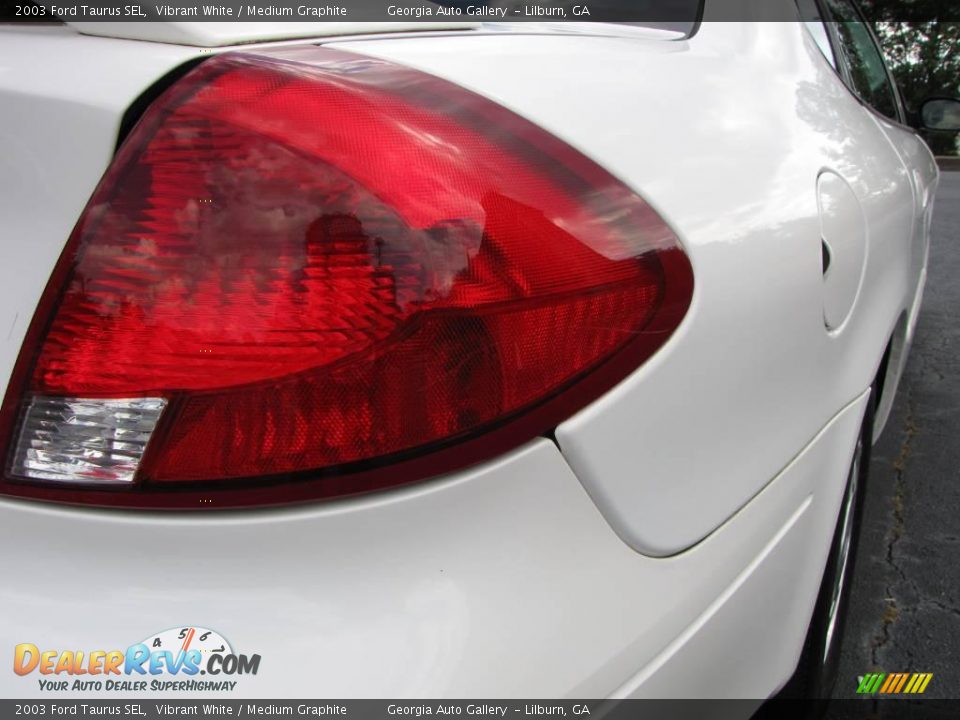 2003 Ford Taurus SEL Vibrant White / Medium Graphite Photo #20