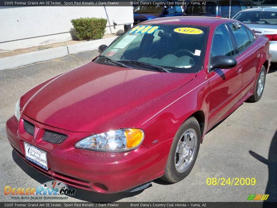 2005 Pontiac Grand Am SE Sedan Sport Red Metallic / Dark Pewter Photo #2