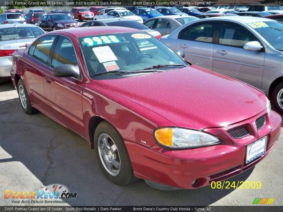 2005 Pontiac Grand Am SE Sedan Sport Red Metallic / Dark Pewter Photo #3