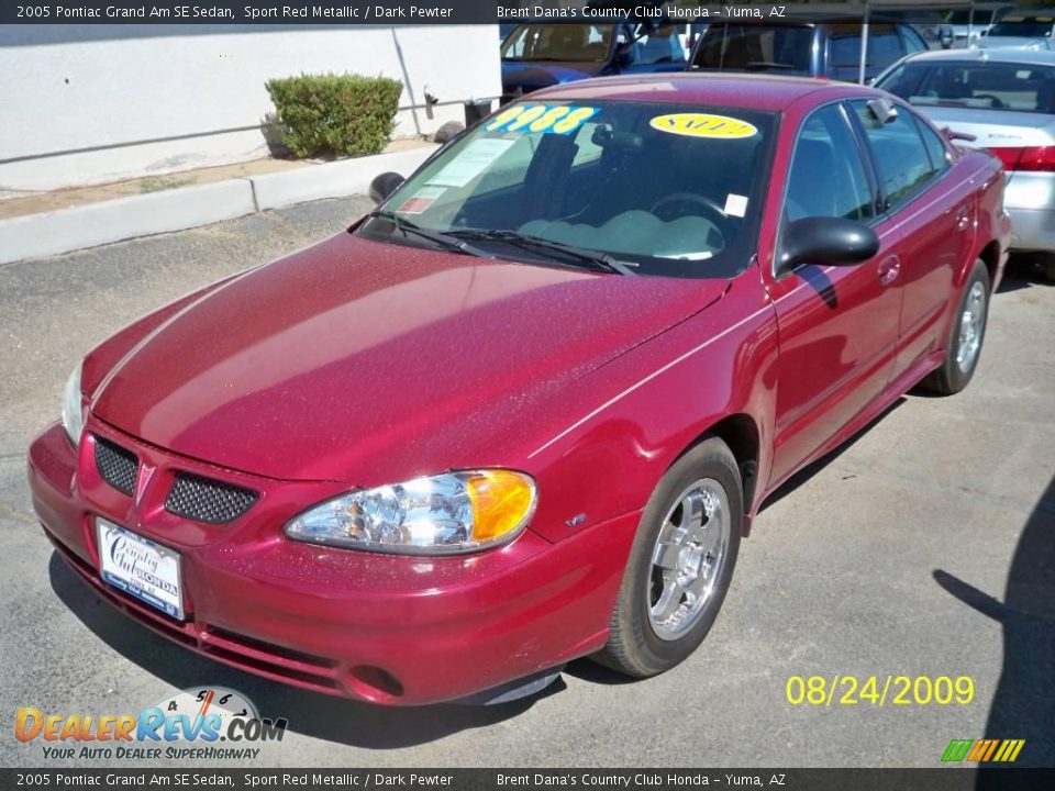 2005 Pontiac Grand Am SE Sedan Sport Red Metallic / Dark Pewter Photo #5