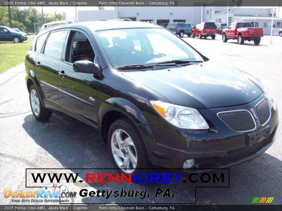 2005 Pontiac Vibe AWD Abyss Black / Graphite Photo #1