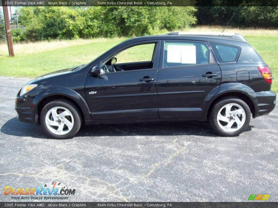 2005 Pontiac Vibe AWD Abyss Black / Graphite Photo #6