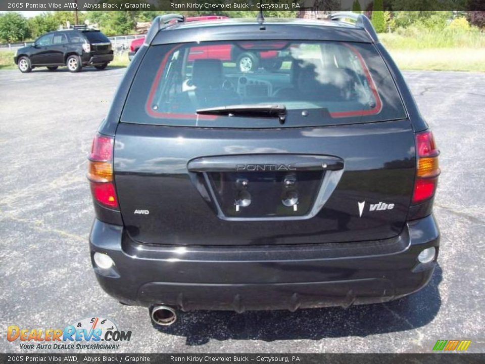 2005 Pontiac Vibe AWD Abyss Black / Graphite Photo #7