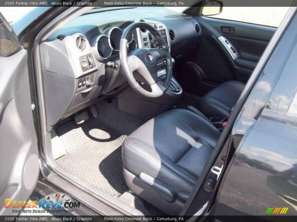 2005 Pontiac Vibe AWD Abyss Black / Graphite Photo #19