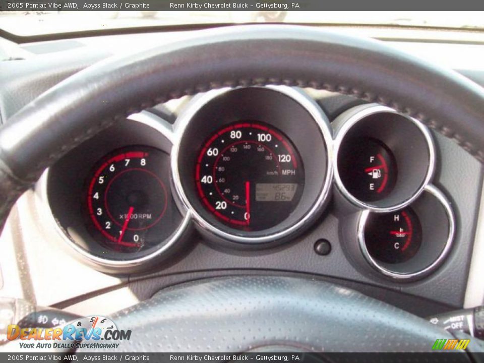 2005 Pontiac Vibe AWD Abyss Black / Graphite Photo #21