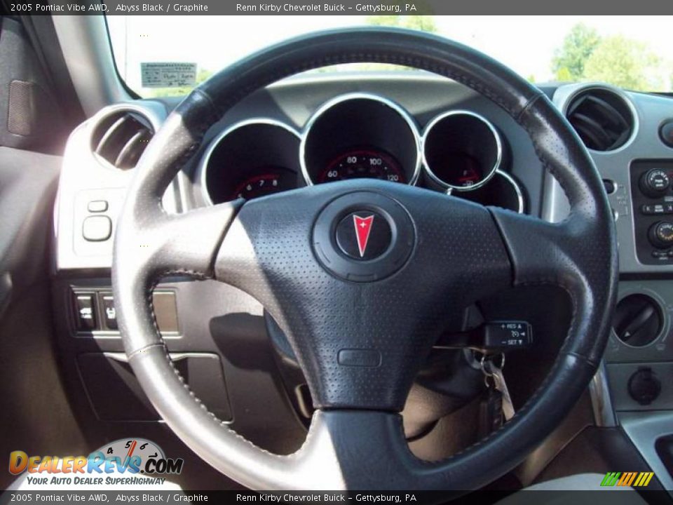2005 Pontiac Vibe AWD Abyss Black / Graphite Photo #22