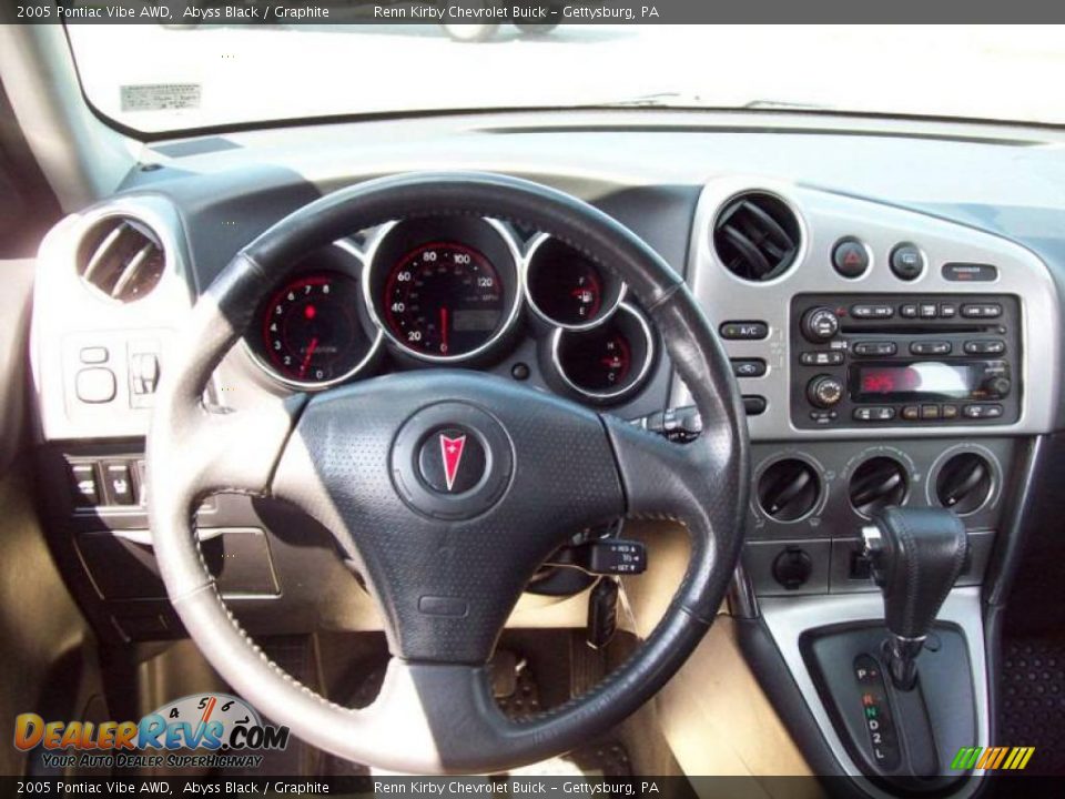 2005 Pontiac Vibe AWD Abyss Black / Graphite Photo #23