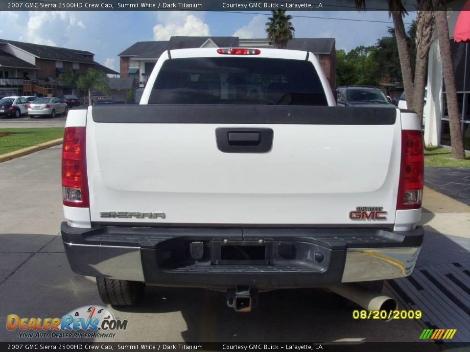 2007 GMC Sierra 2500HD Crew Cab Summit White / Dark Titanium Photo #2