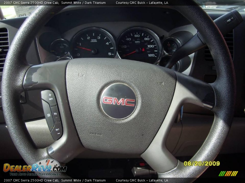 2007 GMC Sierra 2500HD Crew Cab Summit White / Dark Titanium Photo #7