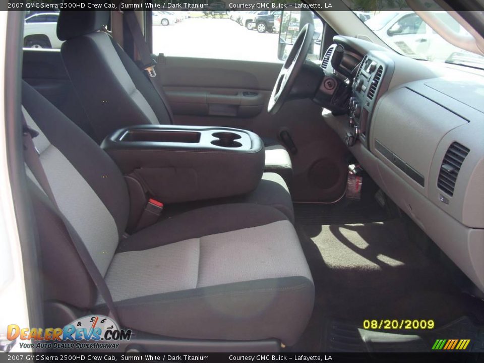 2007 GMC Sierra 2500HD Crew Cab Summit White / Dark Titanium Photo #9