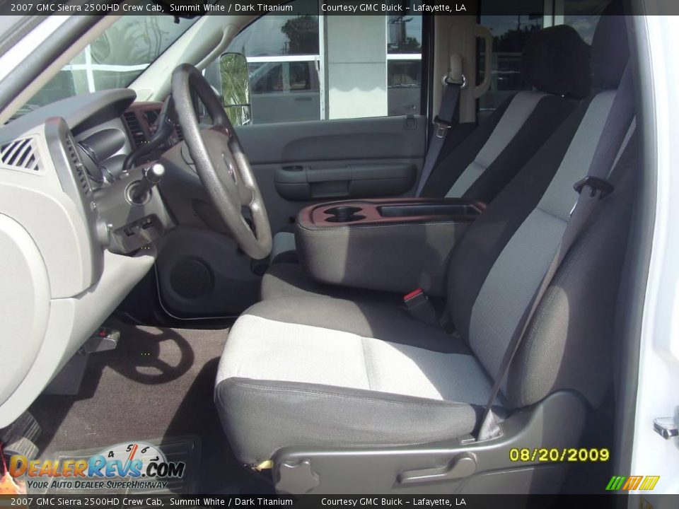 2007 GMC Sierra 2500HD Crew Cab Summit White / Dark Titanium Photo #10