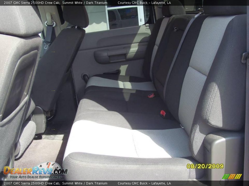 2007 GMC Sierra 2500HD Crew Cab Summit White / Dark Titanium Photo #12