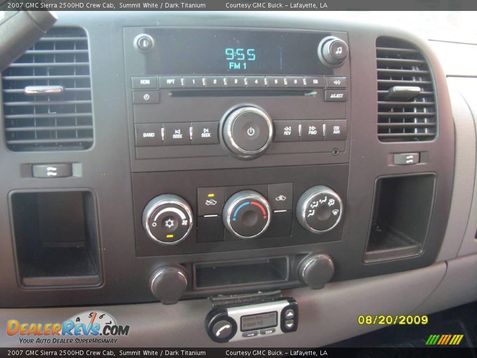 2007 GMC Sierra 2500HD Crew Cab Summit White / Dark Titanium Photo #15