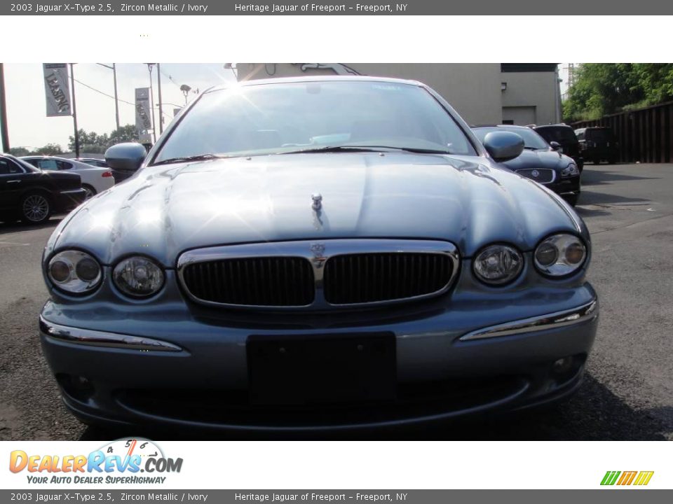 2003 Jaguar X-Type 2.5 Zircon Metallic / Ivory Photo #2