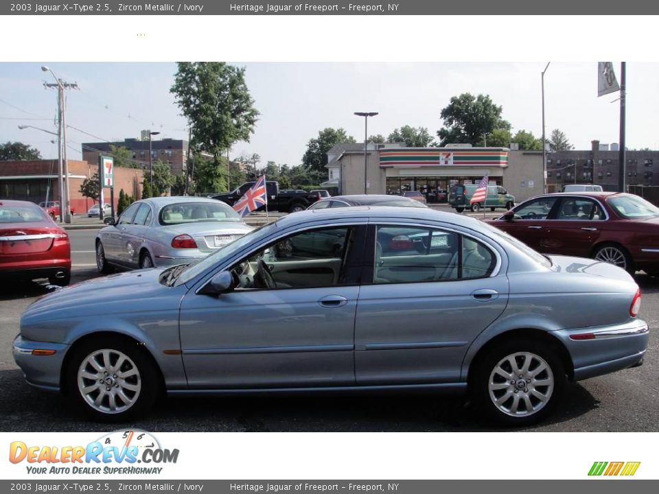 2003 Jaguar X-Type 2.5 Zircon Metallic / Ivory Photo #3