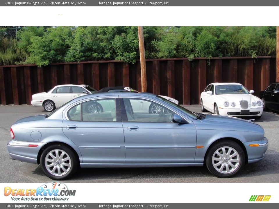 2003 Jaguar X-Type 2.5 Zircon Metallic / Ivory Photo #7